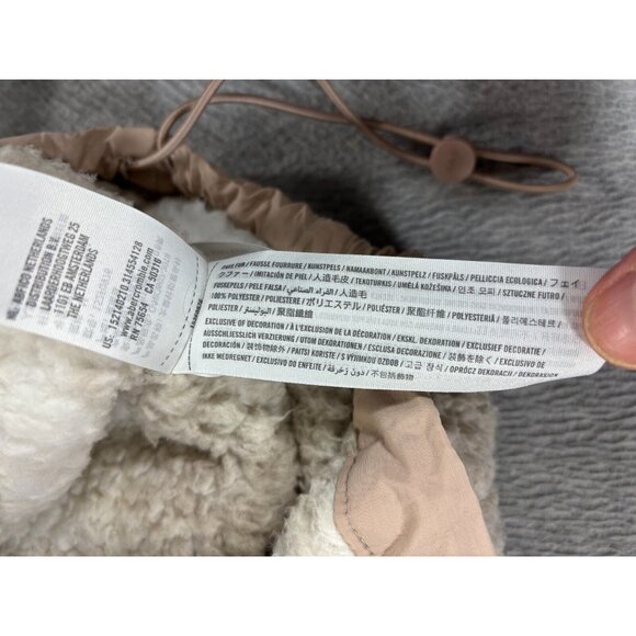 Abercrombie & Fitch Soft Collection Sherpa 1/2 Zip Pullover (Women's Medium) Tan - Picture 11 of 12